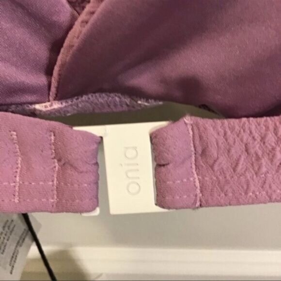 NWT Onia Clair Textured Lavender Bikini Top Size XL - Picture 6 of 6